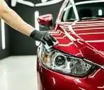 A nice shiny finish on a car after its been car valeted to a high standard.