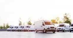 Cars and vans ready to be leased out.