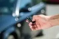 Car security installed on a vehicle.