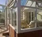 New Conservatory just been nuilt & installed in a back garden.