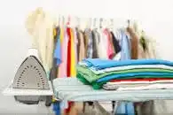 A stack of ironing & laundry to do.