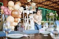 A party planner business person planning a party