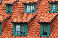 A fully tiled roof just tiled by roofers