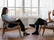 A therapist having a therapy session.