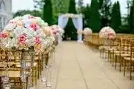 A wedding planner plans the aisle florists everything to make the day so special.