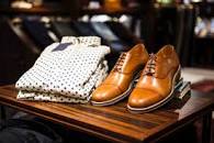 Mens clothes in a mens fashion store