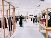 The inside of a menswear retail shop