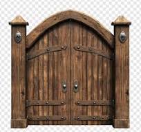 A wooden gate handmade by joiners & fitted to a high standard.
