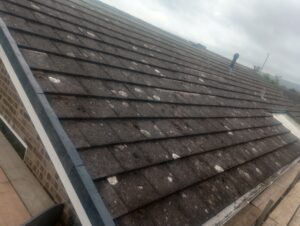 Eaves showing on a tiled roof.