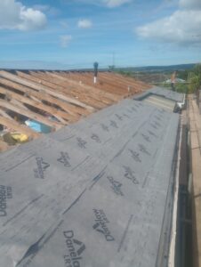 Preparing the roof to be tiled by J James Roofing